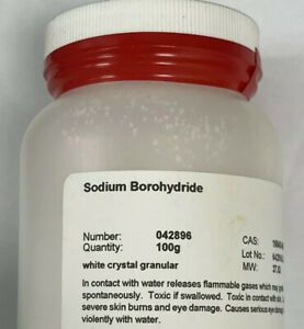 Sodium Borohydride, NaBH4, CAS: 16940-66-2,  98%, 100 g