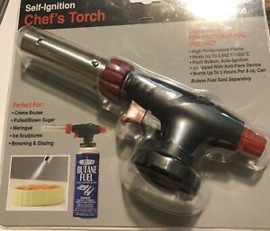 Hollowick Self-Ignition Self Igniting Chef’s Torch #CT200 High Heat Temp New