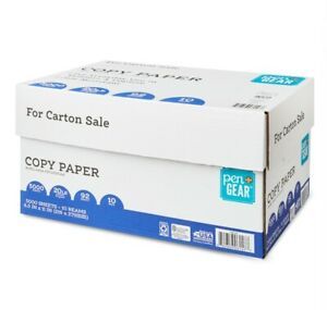 Pen + Gear Copy Paper, 8.5&#034; x 11&#034;, 92 Bright, 20lb, 10 Reams (5000 Sheets)