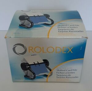 Rolodex 67263 Office Rotary File with Original Slotted 400 Cards and Tabs