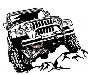 Climbing Jeep Sublimation Transfer Ready to Press