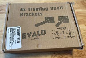 4x Floating Shelf Brackets Hardware Rustproof Blind Shelf Support