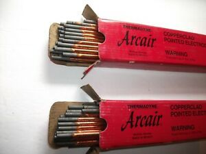 2 Boxes Of 50 Each Arcair 22-033-003 Copperclad Electrodes 3/16in 12in