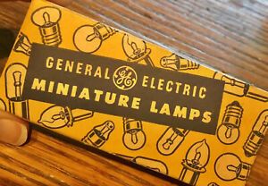 Vintage General Electric Aircraft Miniature Bulb Lamps in Orig Box, USA