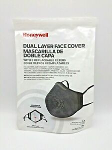 Honeywell Dual Layer Face Cover with 8 Replaceable Filters RWS-50111 **SEALED**