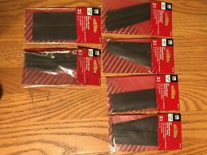 Lot of 6 Packs of Gardner Bender 3/4&#034;, 1/2&#034; &amp; 1/4&#034; Polyolefin Heat Shrink Tubing
