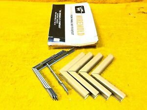 LOT of (4) WIREMOLD 517 BUFF INTERNAL ELBOW 90 FITTING FITTINGS