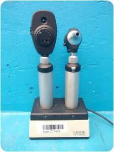 HEINE LARYNGOSCOPE HANDLES W/ NT200 CHARGING BASE ! (273458)