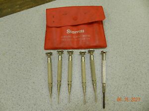STARRETT NO. S555 JEWELERS SCREWDRIVER SET w/CASE