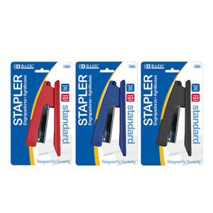 BAZIC Standard (26/6) Metal Stapler w/ 500 Ct. Staples