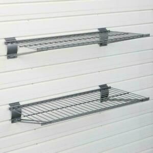 Flow Wall Metal Bracket Shelf Qty. 2 FSS-MB2412-2S (Silver)