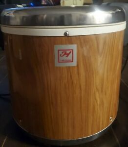 Thunder Group 30 Cup Stainless Steel with Wood Grain Electric Rice Warmer