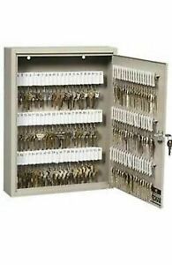 HPC KEKAB-40 Key Cabinet 40 Key, Cam Lock, White Plastic Single-Tag Lock Box