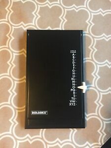 Vintage Rolodex Autodex Address File Black Telephone Directory Flip Up Spring