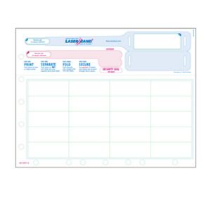 NEV&#039;S LB-2-L2 Laser Band - Adult Wristband w/20 Labels 8-1/2&#034; x 11&#034;