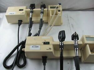 Lot of 2 Welch Allyn 767 Series Otoscope Opthalmoscope+SureTemp