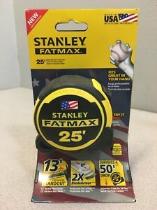 Stanley FMHT36325S FatMax 25 ft. L X 1.25 in. W Compact Tape Measure
