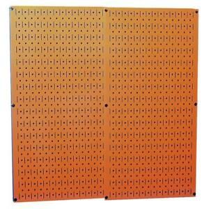32 in. x 32 in. Overall Size Orange Metal Pegboard Pack with Two 32 in. x 16 in.