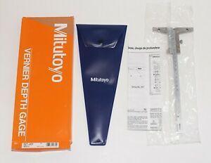 MITUTOYO 527-201 VERNIER DEPTH GAUGE 0-150MM RANGE 0.05MM VERNIER READING NEW