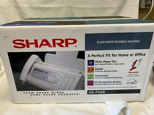 New SHARP UX-P200 Plain Paper FAX MACHINE-Copier-Telephone