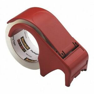 SCOTCH DP300RD Dispenser,Tape,Pkg,Hand,Red