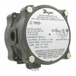 DWYER INSTRUMENTS 1950G-10-B-24-NA 1950G-10-B-24-Na Pressure Switch