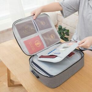 Document Safe File Organizer Bag Storage Boxes Office Organizer Document Bag