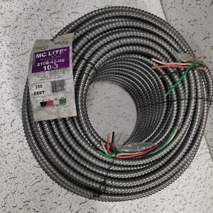 MC Lite Metal Clad Cable 10-3 AFC Cable System 250 feet