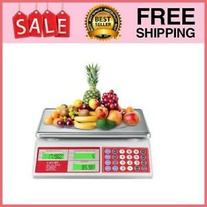 Digital Commercial Price Scale 66lb / 30kg for Food Meat Fruit Produce