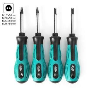 4 Pcs 8cm Long Nonslip Handle Magnetic Spanner Head Screwdriver Set Hand Tool