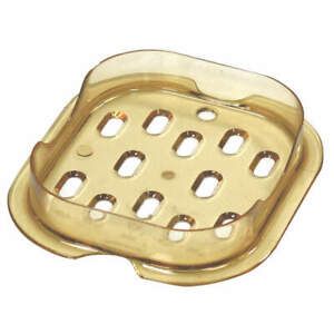 RUBBERMAID COMMERCIAL PRODUCTS FG345600AMBR Sixth Size Drain Tray,Amber