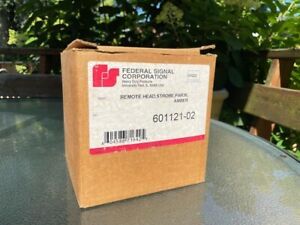 NOS Federal Signal Remote Head Amber Strobe Light 601121