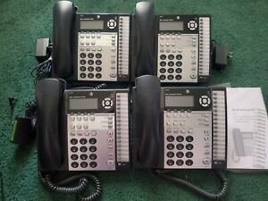 Lot of 4 AT&amp;T 4-Line Small Business System Phones 1070 Corded Tested