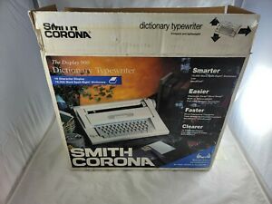 Smith Corona Dictionary Display Electronic Typewriter Model 900 W Original Box
