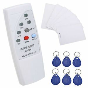 SK-658 125KHz Frequency Copier + 6 RFID ID Cards + 6 Writable Pendant