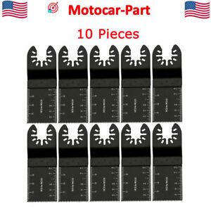 10 PCS 34mm oscillating Multi tool saw blades Carbon Steel Cutter DIY Universal