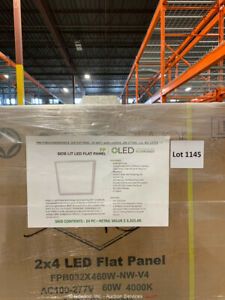 Lot of 24 EcoPower FPB032-X460WNWV4 LED Flat Panel Edge Lit 60W bidadoo -New