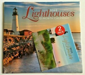 2022 Lighthouses 12 Month Calendar 1112 w/Bonus Mini
