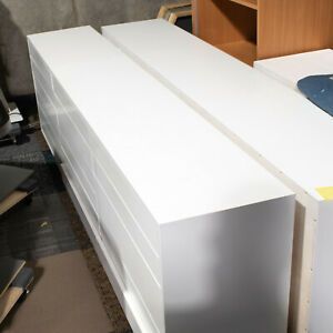Retail Chest with 18 drawers, White, Wood, Inserts, Gently Used