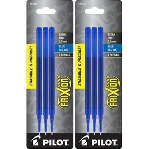 Pilot FriXion Point Ink Refills, Extra Fine Point, 0.5mm, Blue Ink, 6 Refills