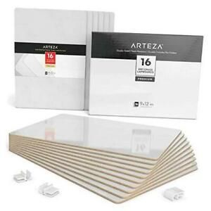 Dry Erase White Board 9x12 Inch, Bulk Set of 16 Lapboards, Double 16 Pack