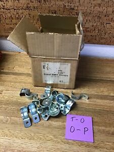 1&#034; EMT one hole Straps For EMT. 80 Pcs. - NEW