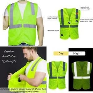 Tydon Safety Vest For Men Women Reflective Mesh Security High Visibility With Po