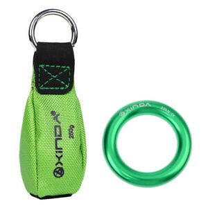 250g Climbing Arborist Throw Weight + 22KN Aluminum O  Rappel Bail-Outs