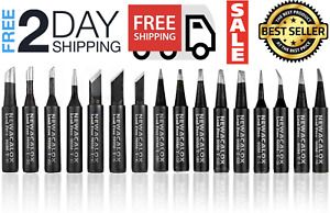 16 puntas de soldador sin plomo para HAKKO 936,937,907 Atten, Quick, Aoyue,