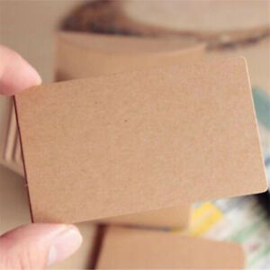 20pcs Cute Brown Kraft Paper Memo Pad Notepads Colored Words Leave Message Cards