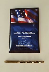 Rocky Mountain Twist Jobber Length Drill #57 .043&#034; Wire Gage  USA 12 PACK Cobalt