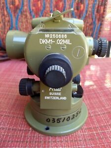 Kern dkm1 .02MIL transit theodolite swiss aug 8, 1977