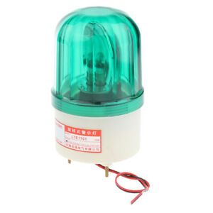 24V LED Rotating Strobe Warning Light Beacon Green, Heat Resistant &amp; Shock
