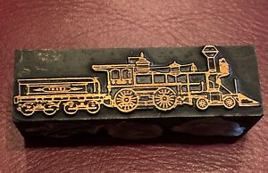 Train Printing Letterpress Printers Block Copper